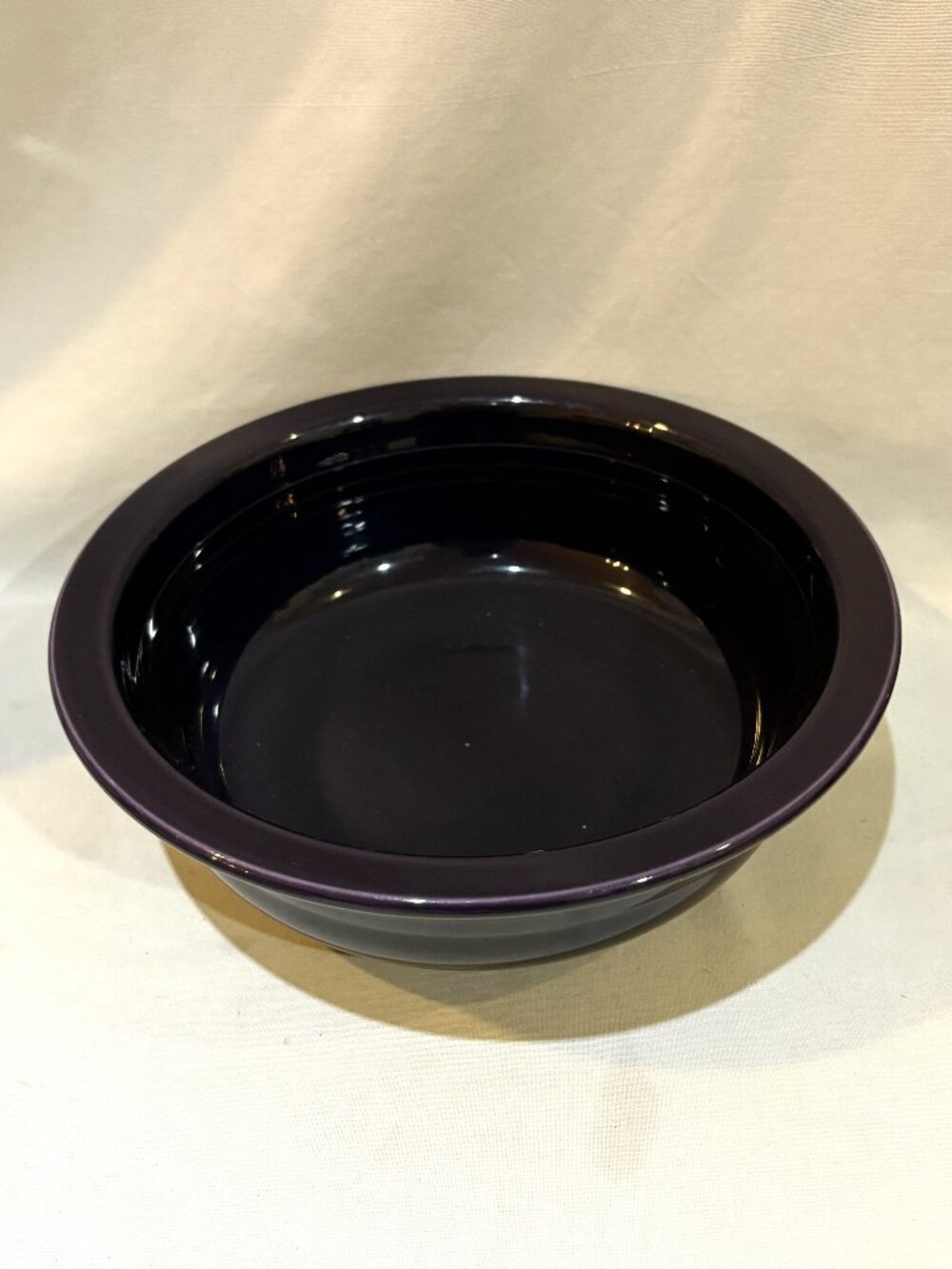 Homer Laughlin Fiesta Lead Free Pottery Round Vegetable Bowl Plum Purple 8"